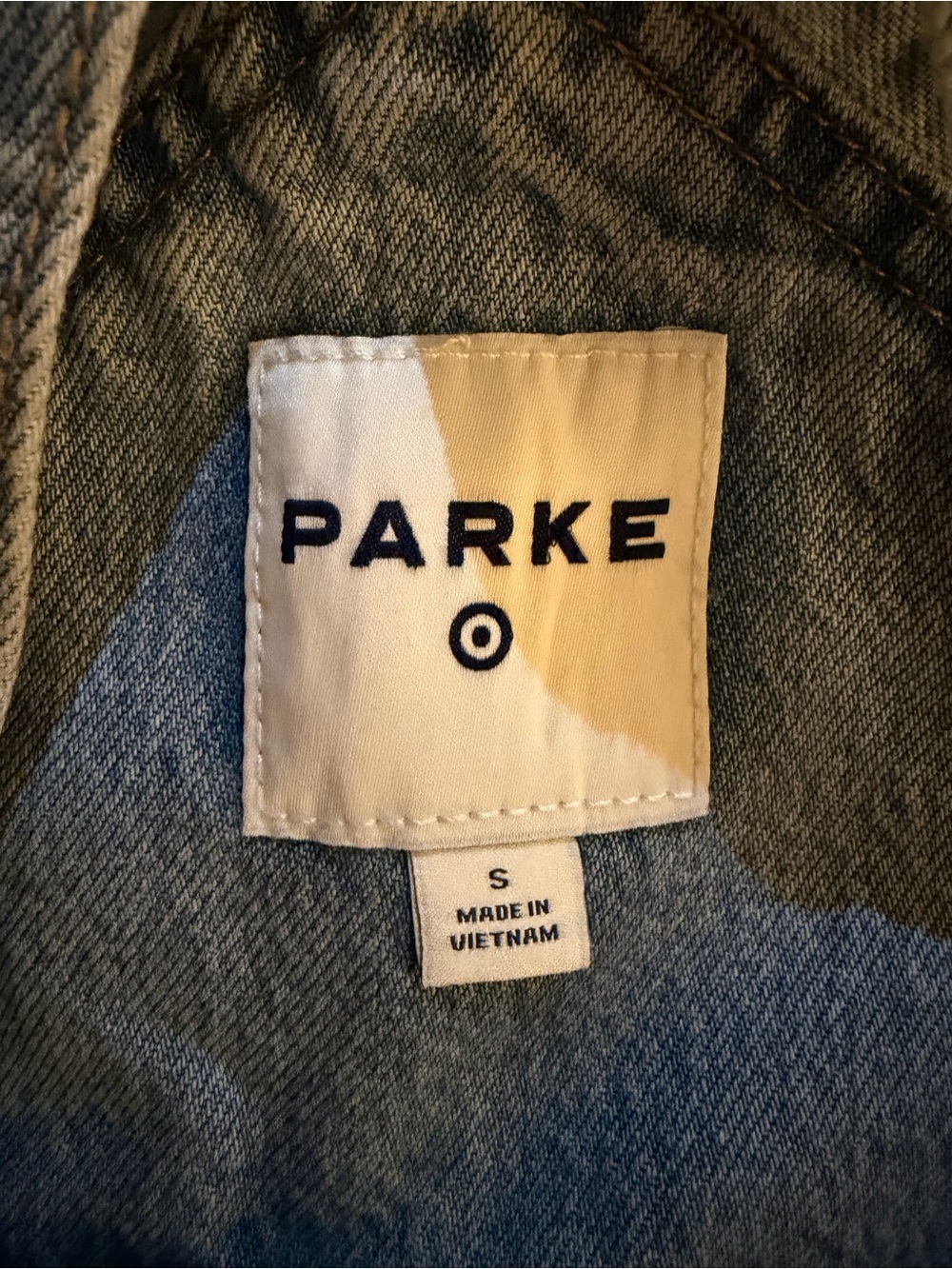 Parke x Target Light Wash Denim Short Overalls - Blue - Picture 3 of 5